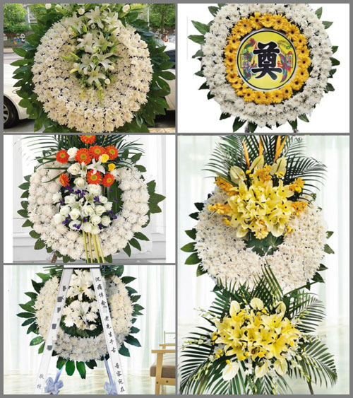 山东青岛黄岛区红石崖街道花圈速递